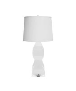 Worlds Away New Arrivals Gwyneth Table Lamp White