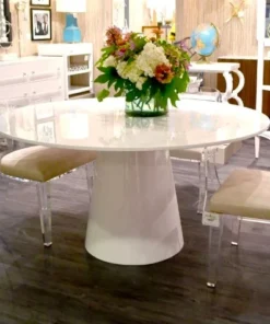 Worlds Away Hamilton Dining Table White New Arrivals
