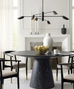 Worlds Away Hamilton Dining Table Black New Arrivals