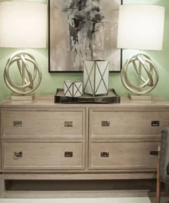 Worlds Away New Arrivals Harlan Dresser Cerused Oak