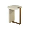 Worlds Away New Arrivals Harrington Side Table Cream