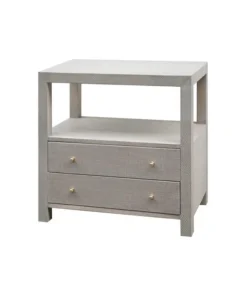 Worlds Away New Arrivals Hattie Side Table Grey