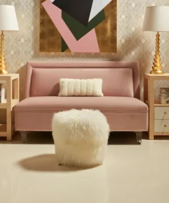 Worlds Away New Arrivals Hattie Side Table Natural