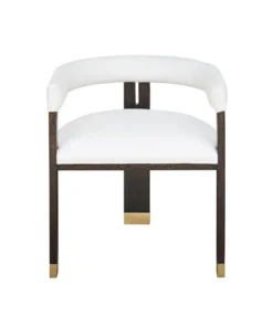 Worlds Away New Arrivals Jude Chair Dark Espresso Oak