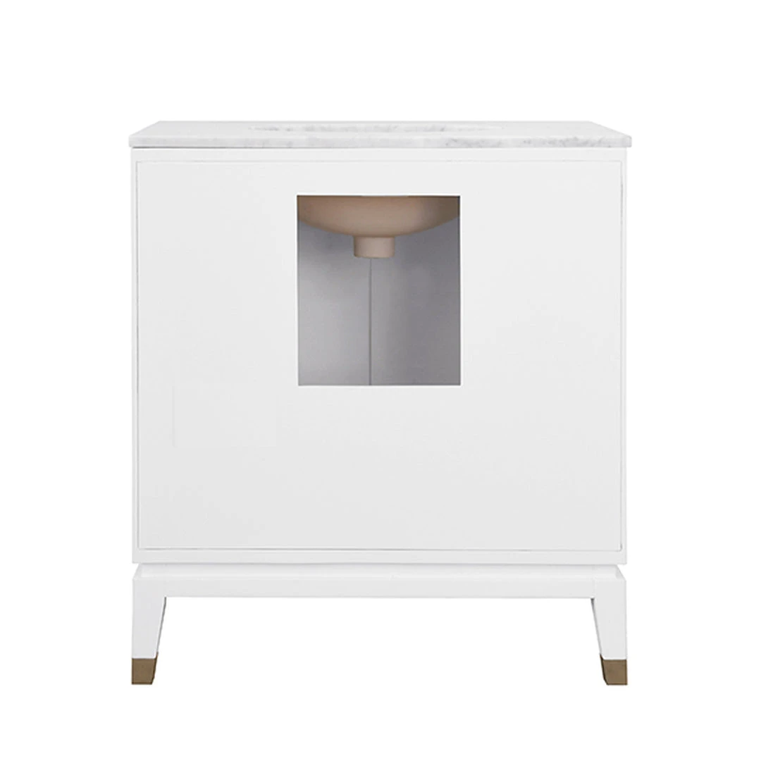 Worlds Away Larson Vanity White 3 Worlds Away Larson Vanity White