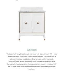 Worlds Away Larson Vanity White 10 Worlds Away Larson Vanity White
