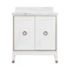 Worlds Away Larson Vanity White