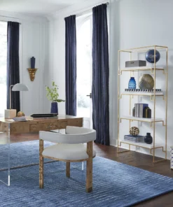 Worlds Away New Arrivals Jude Chair Burl Wood