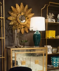 Worlds Away New Arrivals Chloe Etagere Gold Leaf
