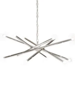 Worlds Away Luisa Chandelier Nickel