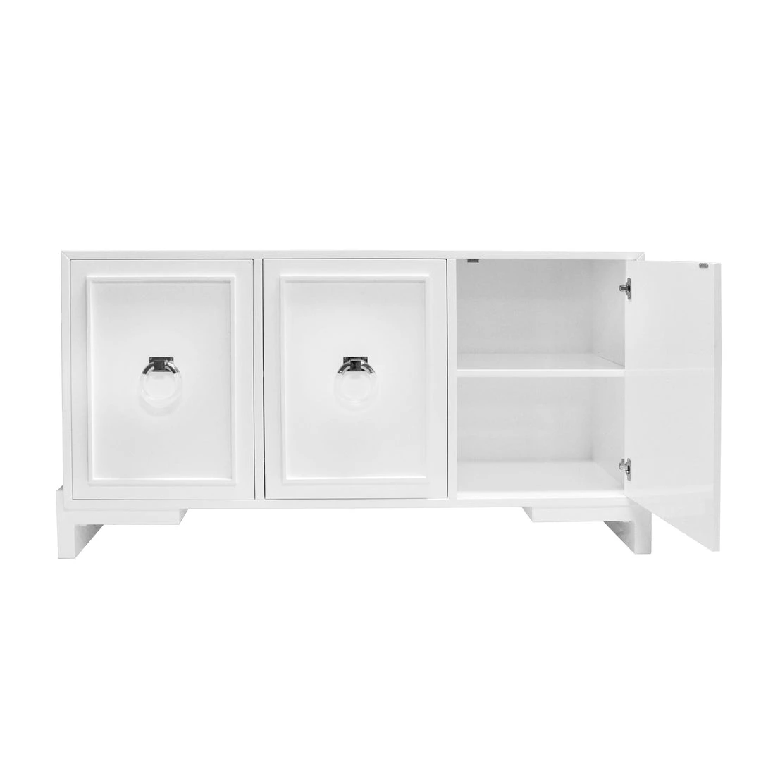 Worlds Away New Arrivals Lyra Three Door Cabinet White And Nickel 3 Worlds Away New Arrivals Lyra Three Door Cabinet White And Nickel