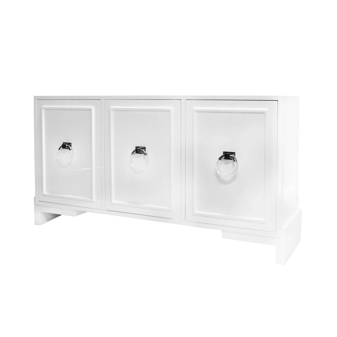 Worlds Away New Arrivals Lyra Three Door Cabinet White And Nickel 1 Worlds Away New Arrivals Lyra Three Door Cabinet White And Nickel