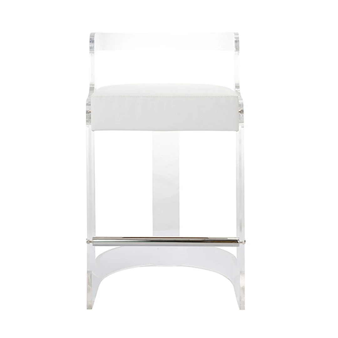 Worlds Away Malone Counter Stool White Vinyl New Arrivals 4 Worlds Away Malone Counter Stool White Vinyl New Arrivals