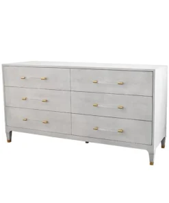 Worlds Away New Arrivals Maren Chest Dove Gray Faux Shagreen 6 Worlds Away New Arrivals Maren Chest Dove Gray Faux Shagreen