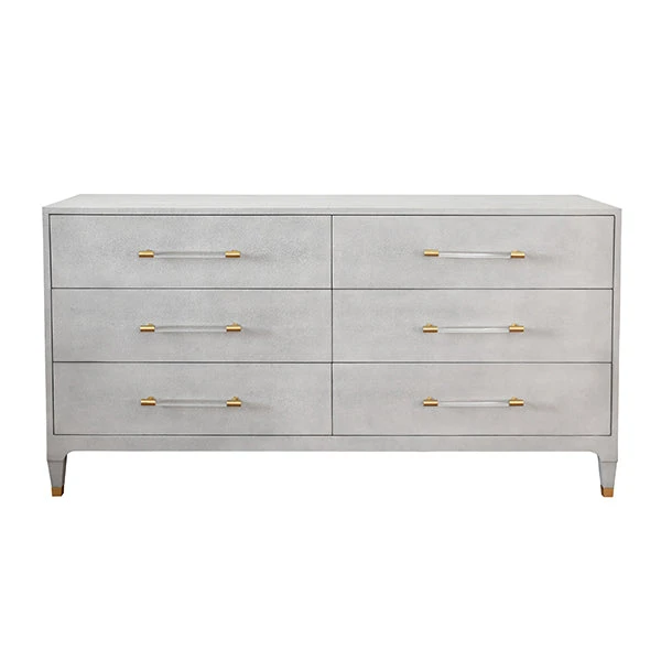 Worlds Away New Arrivals Maren Chest Dove Gray Faux Shagreen 1 Worlds Away New Arrivals Maren Chest Dove Gray Faux Shagreen