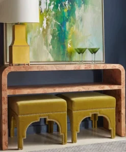 Worlds Away Marshall Console Burl Wood New Arrivals