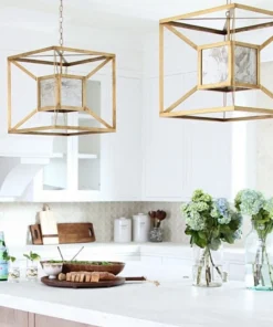 Worlds Away Maxwell Pendant Gold Leaf New Arrivals