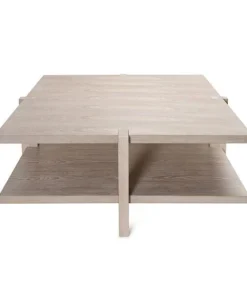 Worlds Away Medford Coffee Table Cerused Oak