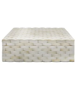 Worlds Away New Arrivals Milford Box Natural Bone