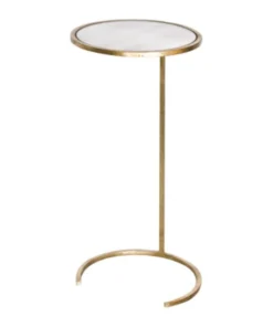 Worlds Away New Arrivals Monaco Round Cigar Table Gold