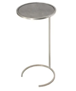 Worlds Away New Arrivals Monaco Round Cigar Table Silver