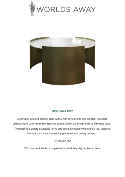 Worlds Away Montana Cocktail Table Bronze 4 Worlds Away Montana Cocktail Table Bronze