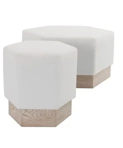 Worlds Away New Arrivals Myra Ottoman Cerused Oak White Linen 11 Worlds Away New Arrivals Myra Ottoman Cerused Oak White Linen