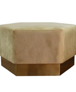 Worlds Away Myra Ottoman Brushed Brass Camel Velvet 8 Worlds Away Myra Ottoman Brushed Brass Camel Velvet