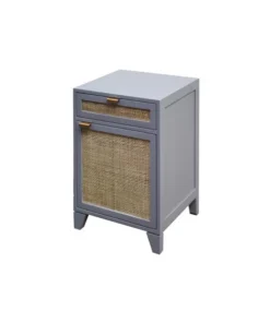 Worlds Away Nell Side Table Grey