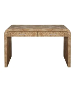 Worlds Away Petra Desk Burl Wood New Arrivals