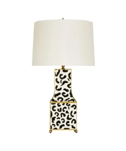 Worlds Away Renata Table Lamp Black Leopard New Arrivals