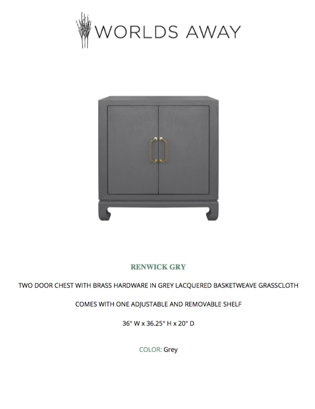 Worlds Away Renwick Chest Grey New Arrivals 5 Worlds Away Renwick Chest Grey New Arrivals