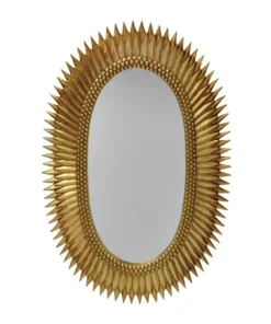 Worlds Away Rita Mirror Gold Leaf