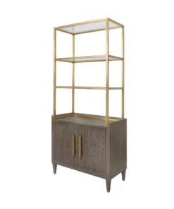 Worlds Away Rivaa Etagere Smoke Grey New Arrivals