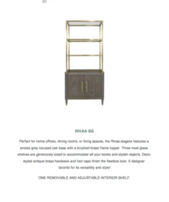 Worlds Away Rivaa Etagere Smoke Grey New Arrivals