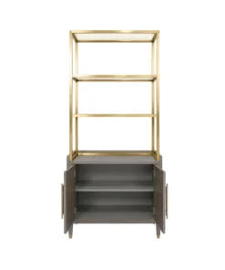Worlds Away Rivaa Etagere Smoke Grey New Arrivals
