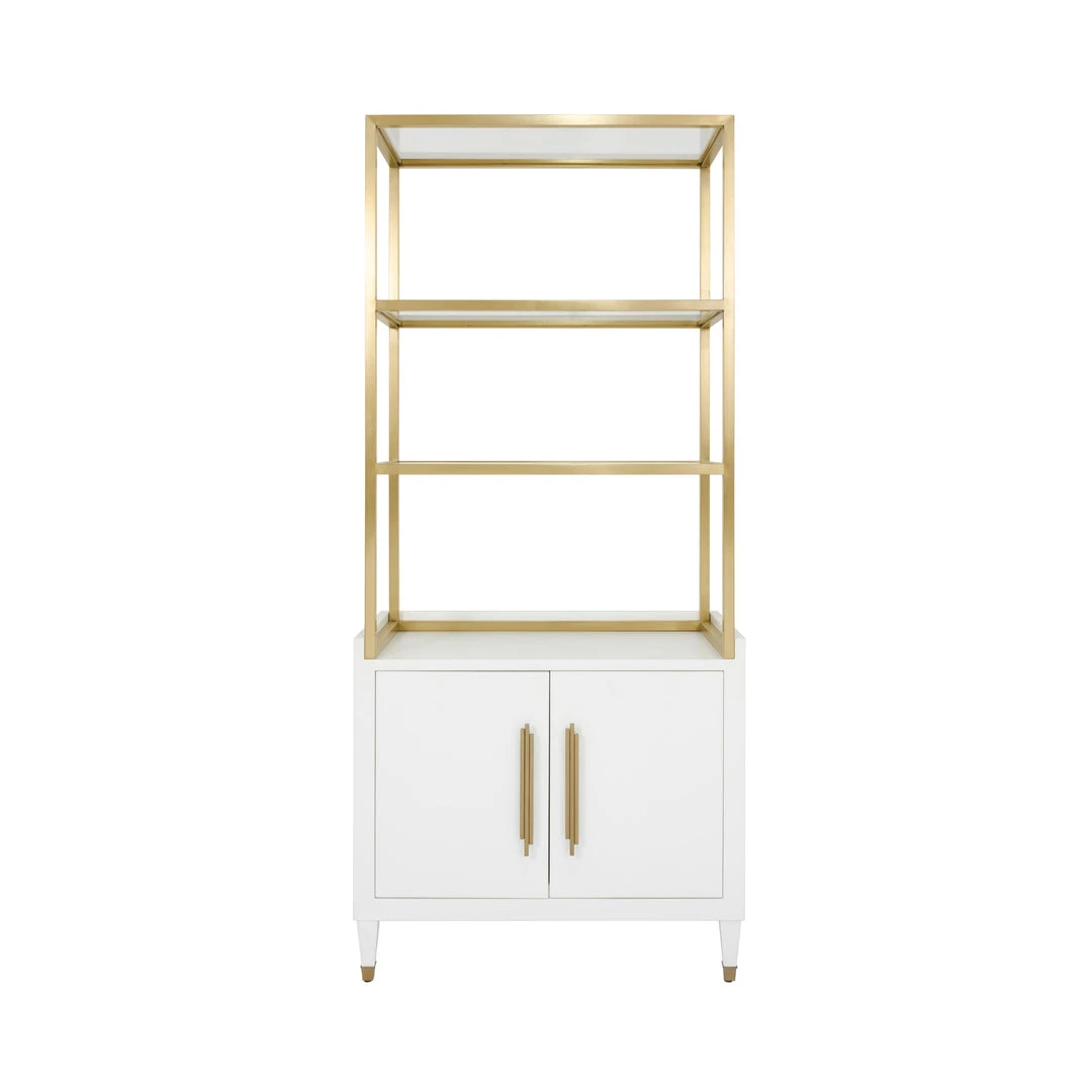 Worlds Away Rivaa Etagere White 2 Worlds Away Rivaa Etagere White
