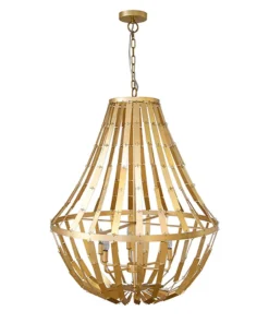 Worlds Away Serafina Chandelier Gold Leaf New Arrivals