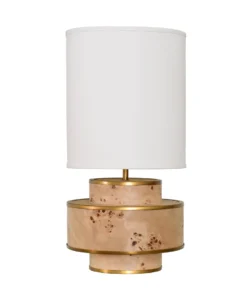 Worlds Away Sherwyn Lamp Burl Wood