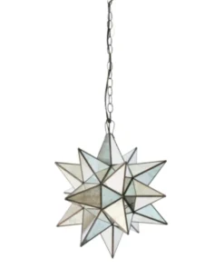 Worlds Away New Arrivals Star Antique Mirror Chandelier