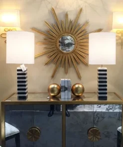 Worlds Away New Arrivals Starlata Mirror Gold Leaf