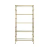 Worlds Away Stewart Bookshelf Gold Leaf New Arrivals