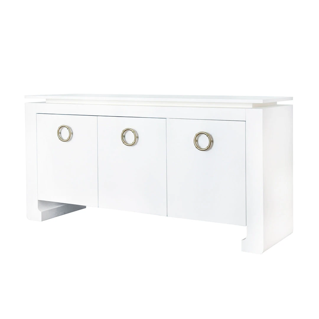 Worlds Away Tilley Buffet White 1 Worlds Away Tilley Buffet White