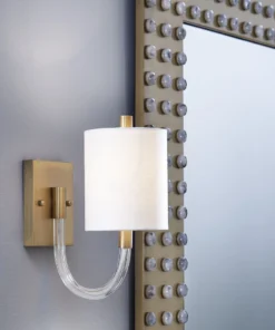 Worlds Away Walton Wall Sconce Antique Brass New Arrivals