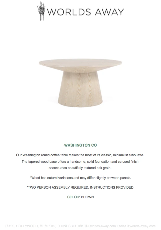 Worlds Away Washington Coffee Table Cerused Oak 5 Worlds Away Washington Coffee Table Cerused Oak