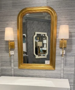 Worlds Away New Arrivals Waverly Mirror Gold Leaf