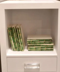 Worlds Away Winnie Side Table White Lacquer