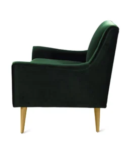 Worlds Away New Arrivals Wrenn Chair Green Velvet And Brass