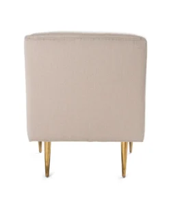 Worlds Away New Arrivals Wrenn Chair Natural And Brass