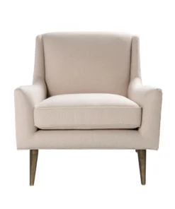 Worlds Away Wrenn Chair Natural And Bronze